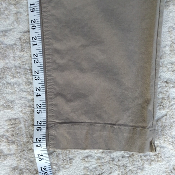 Coldwater Creek Slimming Panel Stretchy Pants 14P Brown Tan - Picture 9 of 11
